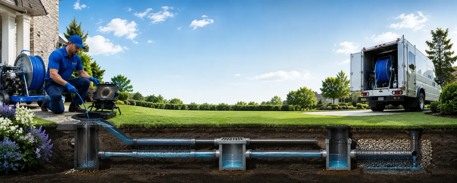 Outdoor drain cleaning information for Hazel, SD